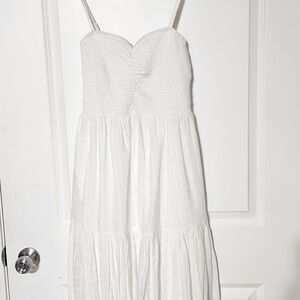 Capuffy White Strapless Coastal Dress | New Without Tags